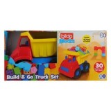 Camion de constructii cu caramizi colorate, 30 piese, 32x20x25 cm, CMCLASS