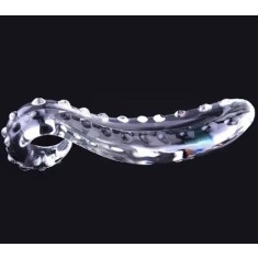 Dildo Tentacle, Sticla, Transparent, 20.5 cm, Passion Labs