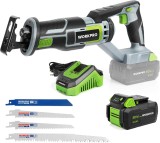 Fierastrau sabie WORKPRO, 20V , 4 lame, Batie si Incarcator incluse