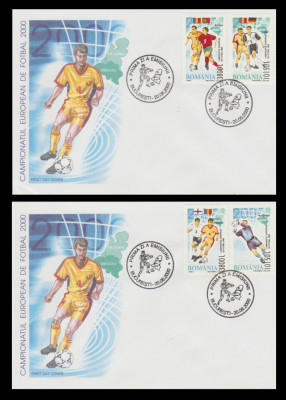 2000 Romania - 2 FDC Campionatul European de Fotbal, LP 1517 foto