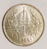 AUSTRIA 1 COROANA 1914 KRONE KORONA ARGINT XF AUNC ( CITITI VA ROG ENUNTUL DESCRIEREA )
