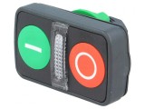 Comutator Dublu 22mm Roșu/Verde IP66