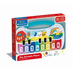 Clementoni - Pian interactiv cu 8 note muzicale ce ajuta copiii sa descopere