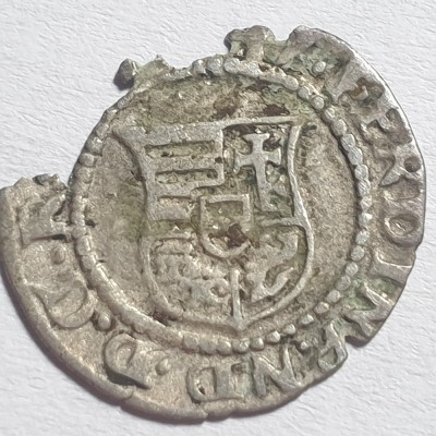 Ungaria 1 denar / denier 1526-64 argint Ferdinand l foto