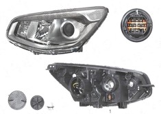 Far Kia Soul (Am), 07.2013-, fata, Stanga, lense; cu LED daytime running light; H7+H7+PY21W; electric; fara motoras, DEPO
