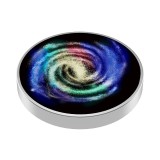 Spinner Giroscopic Metalic, Flippy, Jucarie Rotativa Anti-stres, Otel Inoxidabil, 3.8 x 0.6 cm, Efect Optic Galaxie, Model Milky Way