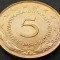 Moneda 5 DINARI / DINARA - RSF YUGOSLAVIA, anul 1980 *cod 1550 C