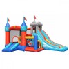 Happy Hop Play Center 13 in 1, Saltea Gonflabila, Spatiu Joaca, Tobogan, Cos Baschet, 485x320x295 cm, 3 Ani+