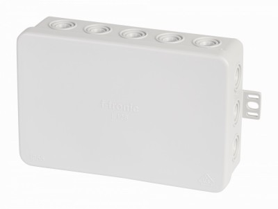 Doza ramificatie 134x89x40mm , cutie de jonctiune PE cu urechi de prindere 650 C IP55 foto