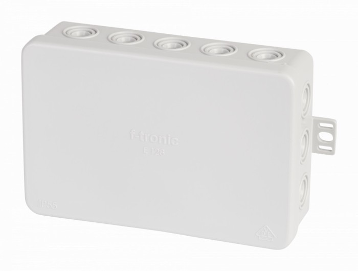 Doza ramificatie 134x89x40mm , cutie de jonctiune PE cu urechi de prindere 650 C IP55