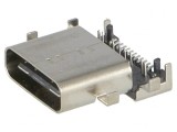Soclu USB C &icirc;n unghi USB 3.1 SMT/THT