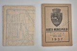 Carte veche 1937 Harta Municipiului Timisoara