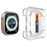 Folie Sticla Apple Watch Ultra 49 mm Pachet 2x Spigen Glas Tr Ezfit