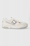 Cumpara ieftin New Balance sneakers din piele BB550PRB culoarea alb