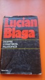 DESPRE CONSTIINTA FILOSOFICA DE LUCIAN BLAGA 1974