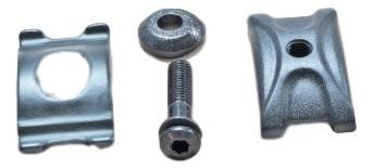 Kit Prindere Post Single Clamp, Gri Ultimate FactoryBikes