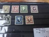 Serie timbre Austria 1922, compozitori, 7 valori,(418-424 Michel),urme sarniera