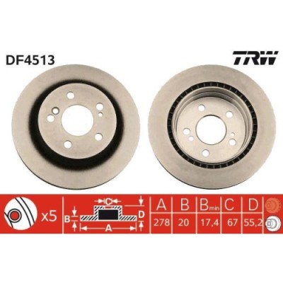 Set discuri frana Mercedes 124 T-Model (S124), C-Class (W203), E-Class T-Model (S124), Slk (R171), 300 TE-24 (124.091), C 200 Kompressor (203.045), E foto