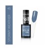 Lac de Unghii Solar Gel Revers, 12ml, Gri Nr. 45 Stormy Weather, Lucios, Efect Gel, Uscare Rapida, Lunga Durata