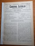 Curierul liceului 20 octombrie 1911-parintele versanufie,serbarile de la iasi