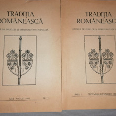 Traditia Romaneasca. Revista de folclor si spiritualitate romaneasca Nr. 1 si 2