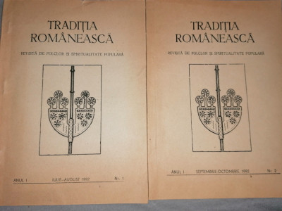 Traditia Romaneasca. Revista de folclor si spiritualitate romaneasca Nr. 1 si 2 foto