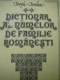 Dictionar al numelor de familie romanesti - Iorgu Iordan