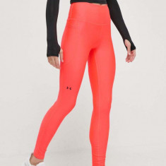 Under Armour leggins de antrenament culoarea rosu, neted