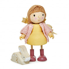 Figurine din lemn - Amy and her Rabbit | Tender Leaf Toys