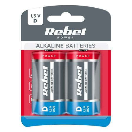 BATERIE ALCALINA R20 BLISTER 2 BUC BAT0064B