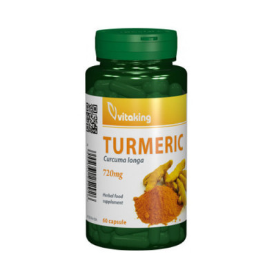 Turmeric (Curcuma) 700mg, 60cps, Vitaking foto