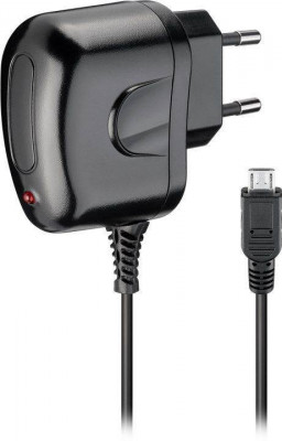 Alimentator USB 230V cu cablu micro USB 1.2A negru Goobay foto