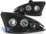 Set de faruri de tuning cu ochi de &icirc;nger halogen potrivit pentru Ford FOCUS MK1 11.2001-10.2004, stanga si dreapta Performance AutoTuning