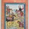 &quot;Scena de lupta&quot; Iran (Persia) tempera/guasa pe hartie Școala Qajar cca. 1850