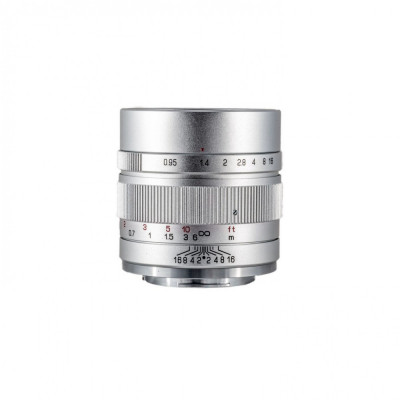 Obiectiv silver Mitakon 35mm F0.95II Speedmaster pentru camerele FujiFilm cu montura FX foto