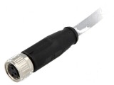 Conector M8 mamă PIN 3 cu cablu 10m PVC
