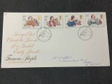 Anglia 1981 - Romancieri, serie pe FDC