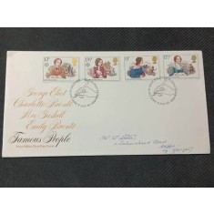 Anglia 1981 - Romancieri, serie pe FDC