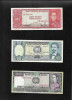 Set Bolivia 100 + 500 + 1000 pesos bolivianos VF-XF pret pe set, America Centrala si de Sud