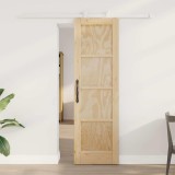 Ușă glisantă cu set de accesorii 61x198.5 cm Lemn masiv de pin