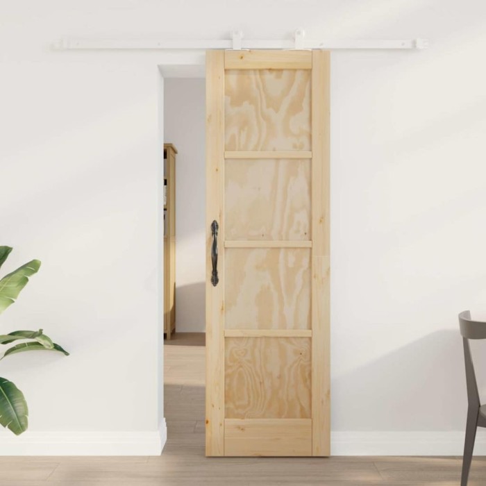 Set de Uși Glisante Manual Natural și alb 61 x 198.5 cm