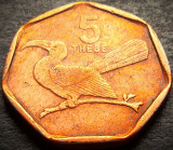 Moneda exotica 5 THEBE- BOTSWANA, anul 1988 * cod 4202