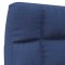 Scaun de podea pliabil, albastru, material textil - 6