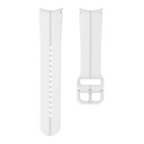 Curea din silicon 20 mm THD pentru Samsung Galaxy Watch 5 44 mm/40 mm si Samsung Galaxy Watch 5 Pro 45 mm, model Dynamic Sport, culoarea alba