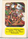 Bnk cld Calendar de buzunar - 1977 - Emailul Rosu Medias
