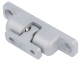 Blocator cu Bile Argintiu Zinc Otel Inox 68mm 14.5mm 50N ELESA+GANTER pentru Profile T GN 4490-ZD-68-1-SR