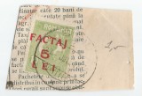 Romania, LP III.5/1928,Marci de factaj pe fragment 5, eroare, oblit.