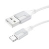 CABLU alimentare si date Borofone &quot;BX101&quot;, Fast Charging Data Cable pt. smartphone, USB la USB Type-C 3A, 1m, alb &quot;6941991108280&quot; (timbru verde 0.18 l
