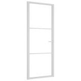 Cumpara ieftin Usa de interior, 83x201,5 cm, alb, sticla ESG si aluminiu