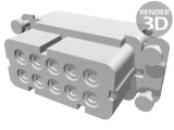 HDC Inserturi de Contact HA PIN 10 PE 16A